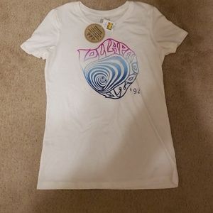 White lolla palooza t-shirt